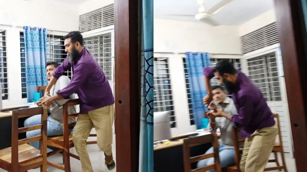 সংবাদকর্মীর মোবাইল ছিনিয়ে নিলেন ইউনিয়ন ভূমি কর্মকর্তা